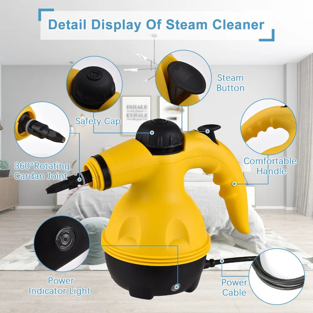 Revolutionary Handheld High-Temperature Steam Cleaner: Perfect for Kitchen, Bathroom, and Automotive Cleaning